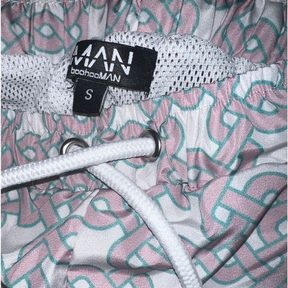 BooHoo Man Aztec Print Swim Shorts In Large - Picture 4 of 5